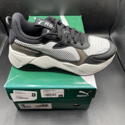 New Puma RS X Tech Black Gray Mens Shoes Size 8.5 