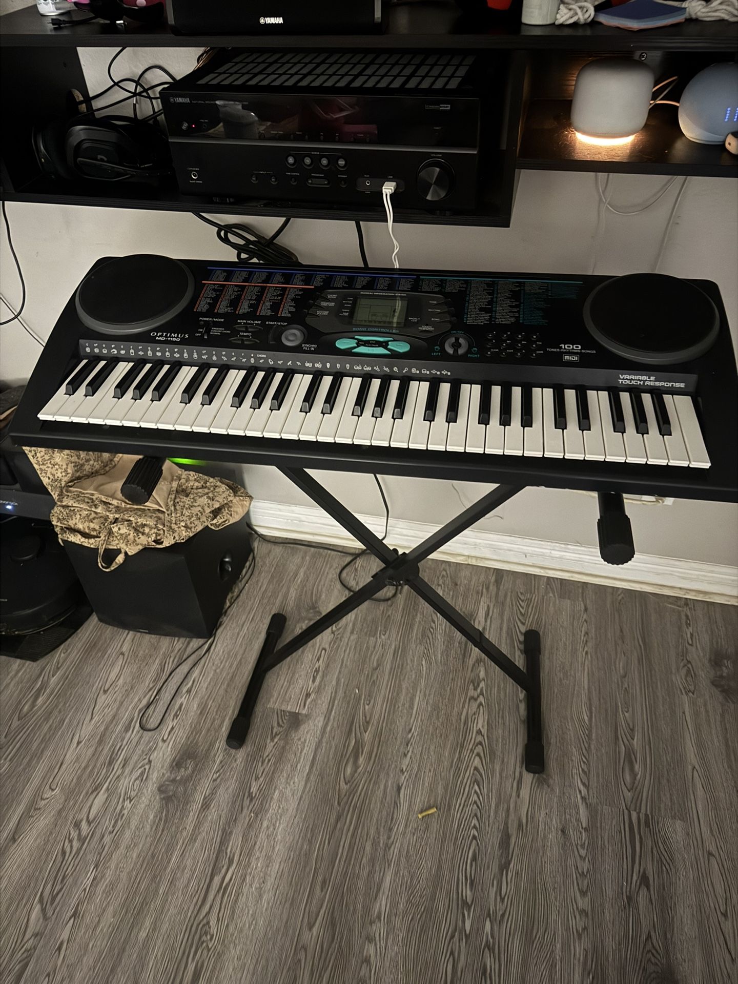 Optimus MD 1150 Portable Keyboard + Stand Included!