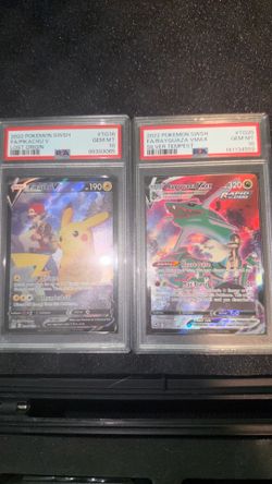 pikachu v and rayquaza vmax