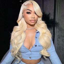 613 Blonde Brazilian Body Wave Human Hair Wigs