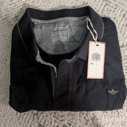 Dockers men's XXL Black Short Sleeve Polo Shirt 
