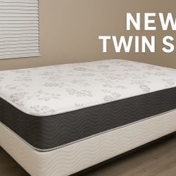 New Twin Mattress And Box Spring  2 Pc  Bed Frame Is Not Included 