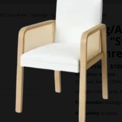 Dining/Accent Chair with Cane Arms- "Stallings" - Cream Color - By Threshold