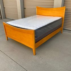 Queen Bed Frame With Mattress 