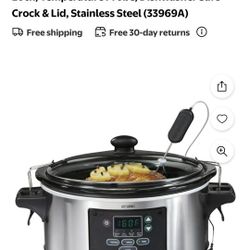 Hamilton Beach 6-Quart Slow Cooker - Programmable Crock Pot with Meat Probe *Pick-up In Great Bridge*