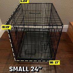 New Small 24” Dog Kennel (Check My Other Offers-Checar Mis Otras Ofertas)