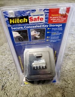 Brand New Sealed Hitch Receiver Lock Box 4 Digit Combo Steel Hitch Safe w/ Dust Cover
