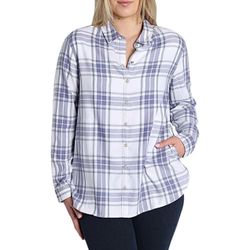 NWT!!! Jachs Girlfriend Super Soft Feel Flannel Shirt 