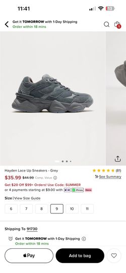 Grey sneakers