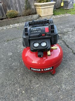 PORTER-CABLE Air Compressor, 6-Gallon, Pancake, Oil-Free