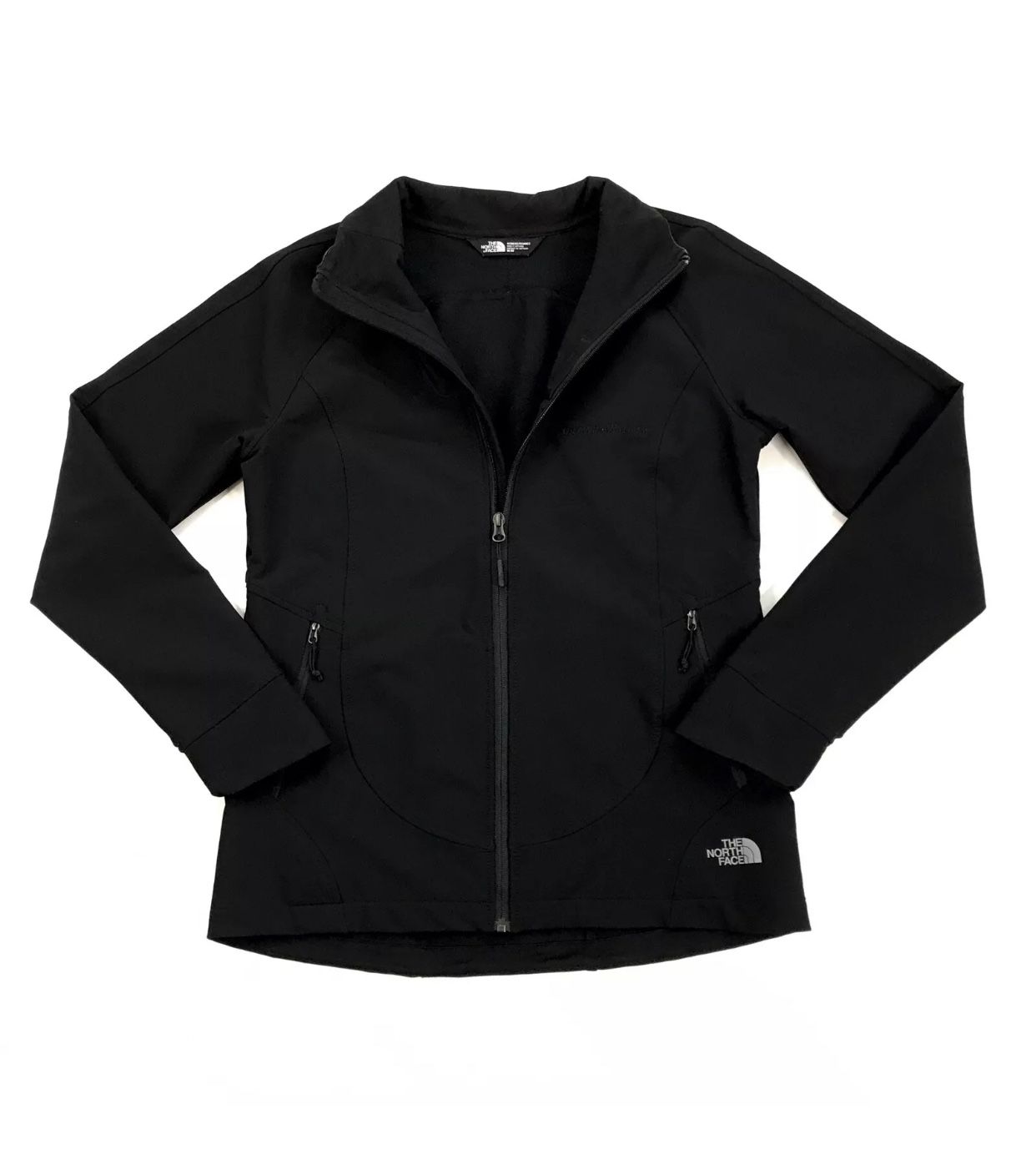 THE NORTH FACE WINDWALL JACKET MEDIUM M WOMENS BLACK BIONIC FLEECE TNF FULL ZIP