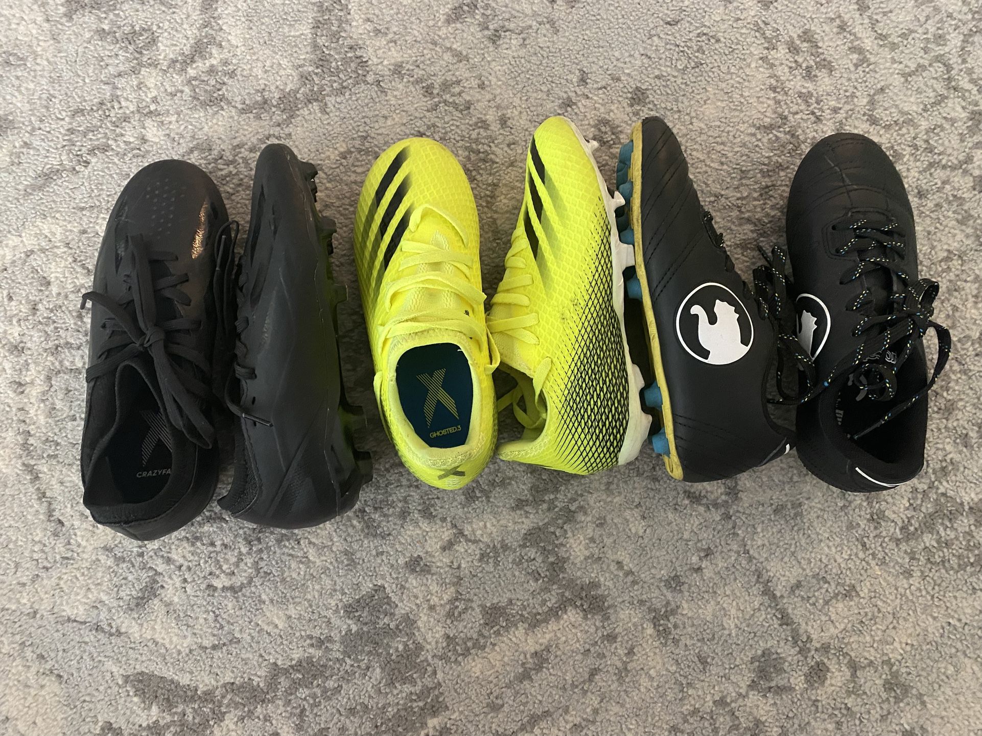 Kids Soccer Cleats. All For $20