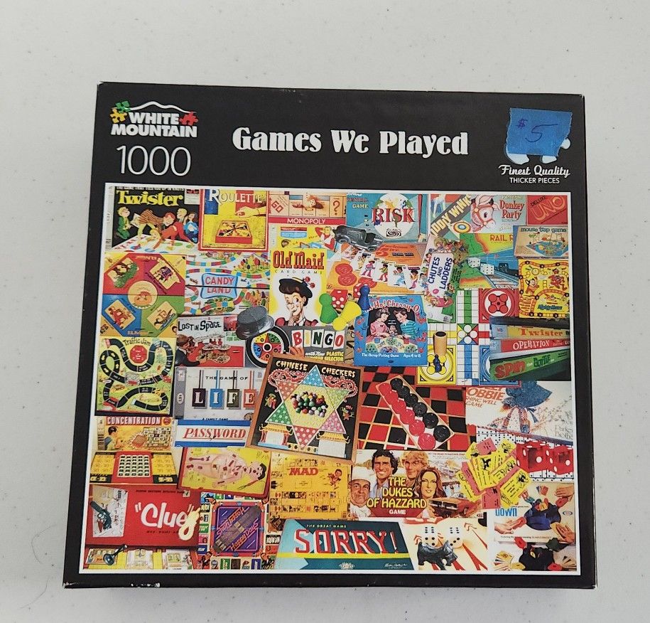 Games We Played 1000 Piece Jigsaw Puzzle