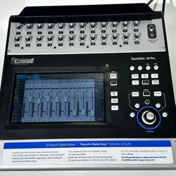 QSC TouchMix-30 Pro 32-Channel Digital Mixer Kit with Carrying Tote And audio-technica ATH-M50x Headphones 