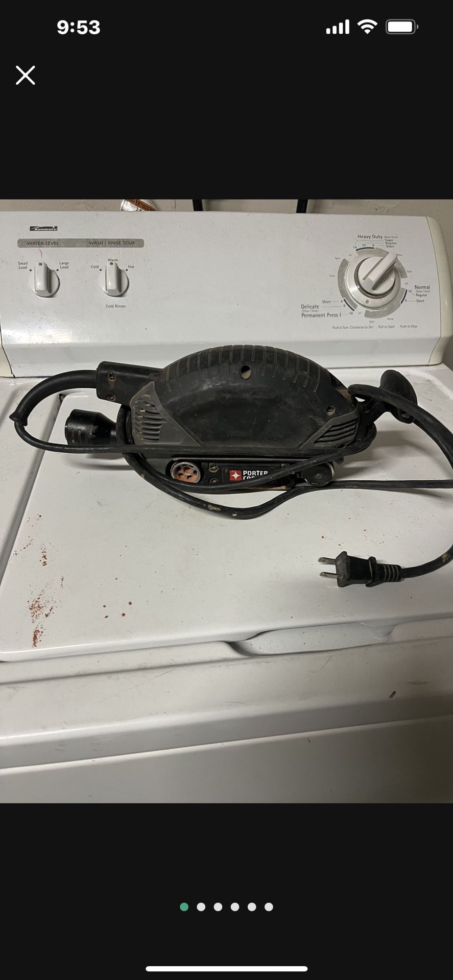 lijadora porter cable $50