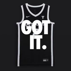 Nike Gigi Bryant Mambacita Basketball Jersey Black Size Large