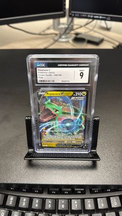 Pokemon PSA 9 Rayquaza V 100/159 Crown Zenith Ultra Rare Holo English 2023