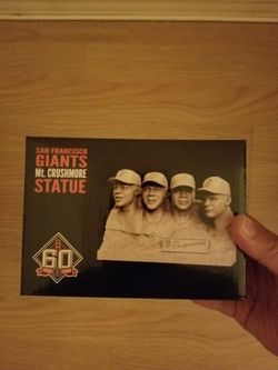 SF giants Mount Crushmore statue
