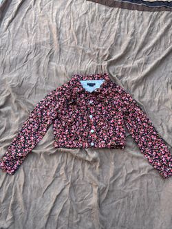 Social Standard By Sanctuary Floral Juniors Jacket XL