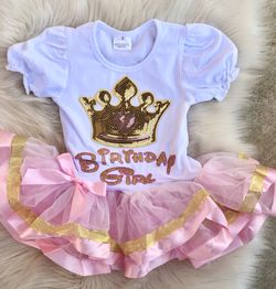 Birthday Girl tutu dress size 12-18 mos