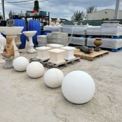 Concrete Ball Sphere / Cement Stone Garden Balls Backyard Patio Spheres / Concrete Orbs