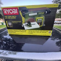 RYOBI Corded 4 in x 36 in. Belt and 6 in. Disc Sander