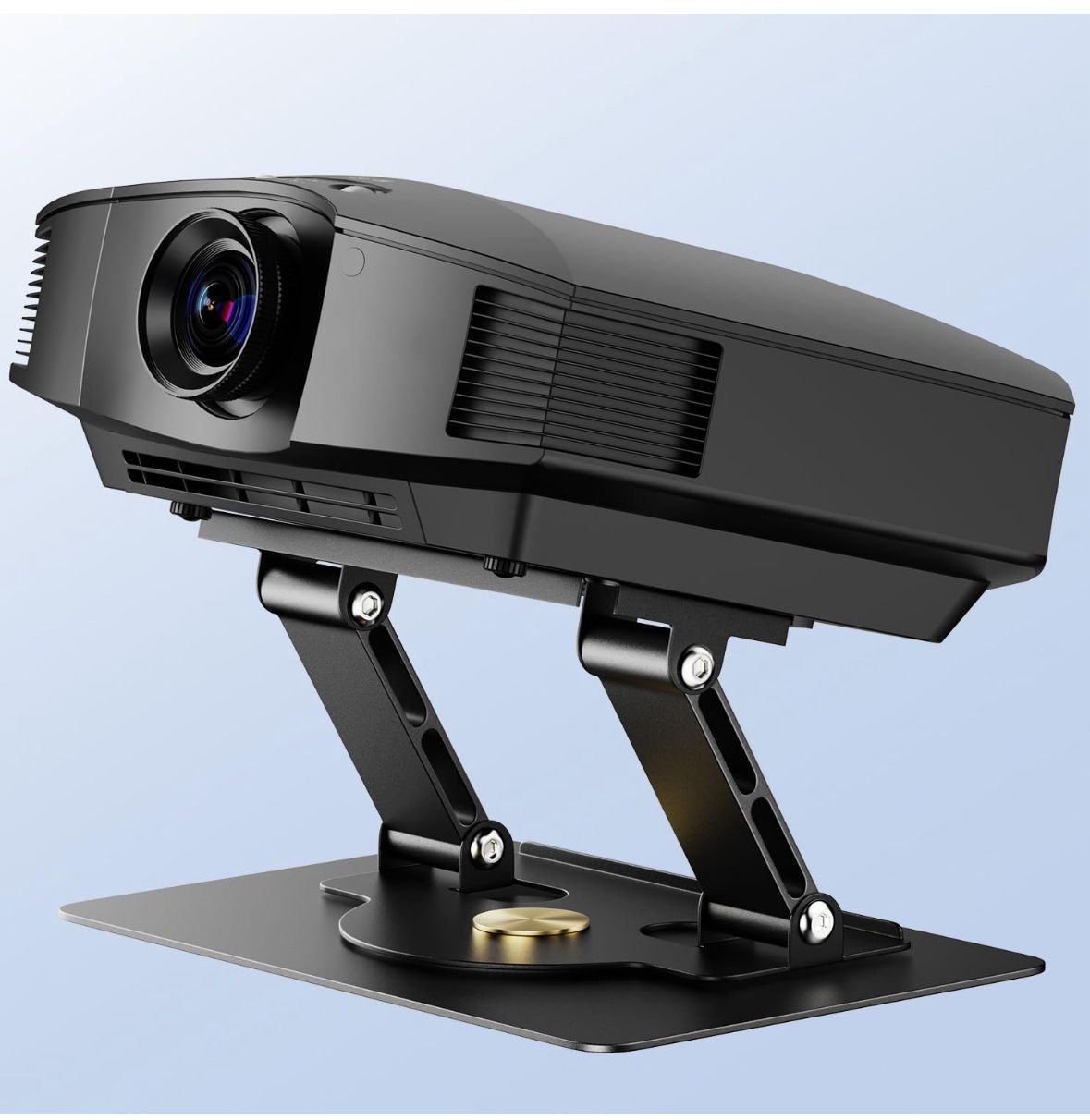 UYI Projector Stand - 35 Lbs Load Capacity Projector Mount, 360° Rotatable & Foldable Projector Stand Table, 180° Adjustable, Carbon Steel Constructio
