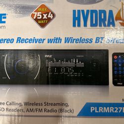 Pyle PLRMR27BTB Bluetooth Marine USB/MP3 Stereo Receiver