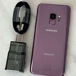 Samsung Galaxy S9  , Unlocked  for all Company Carrier ,  Excellent Condition Like New 