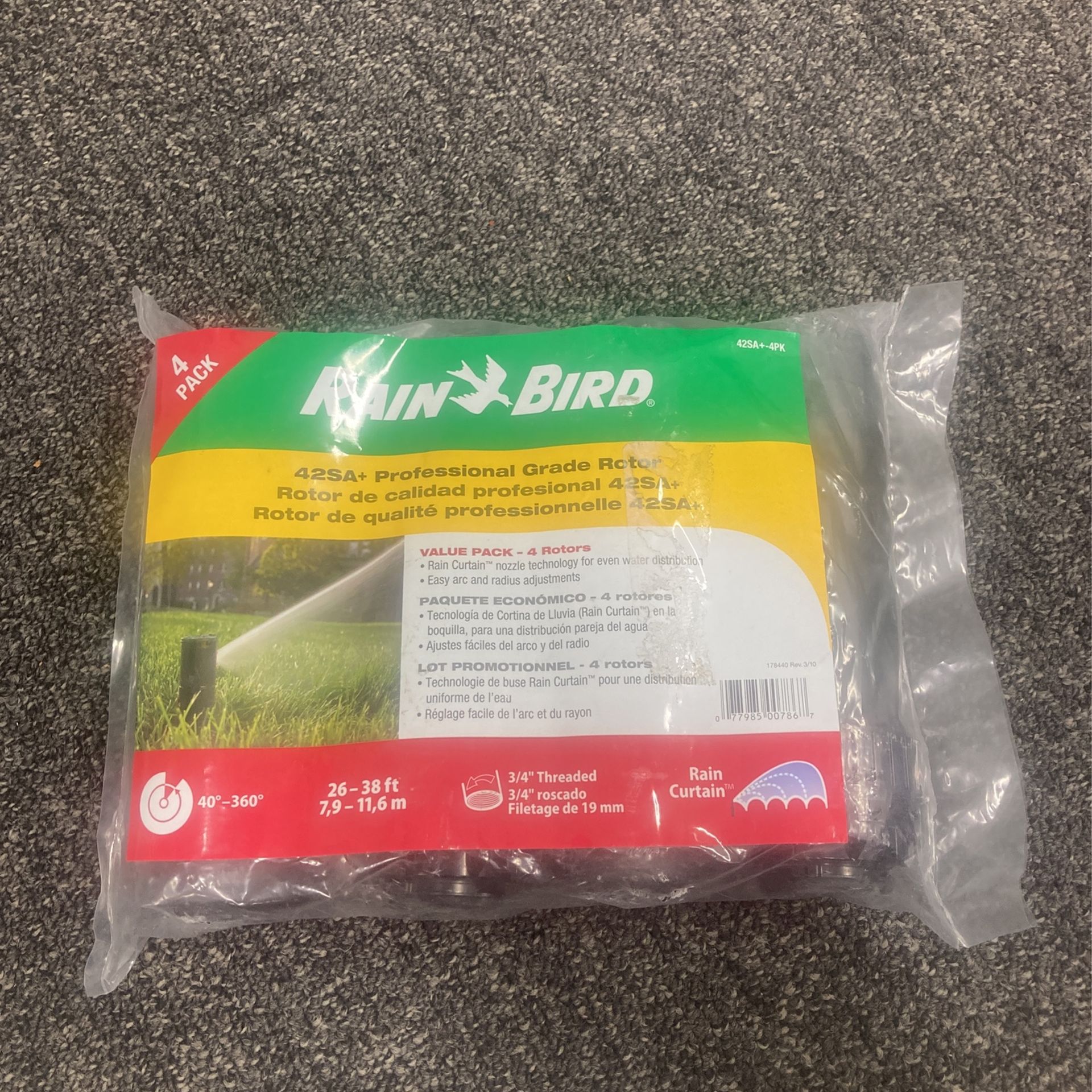 Rain Bird 4 Pack Professional Grade Sprinkler Heads. See Photos For Information And Prices Savings Details (Brand New Sealed Package item )