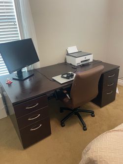 Office desk with chair