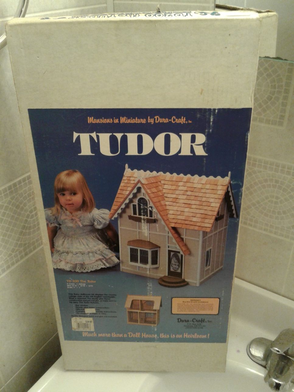 Dura Craft Wooden Doll House Tudor Brand Never Opened!!