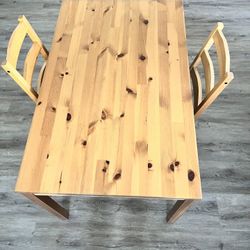 Dining Table With Two Chairs