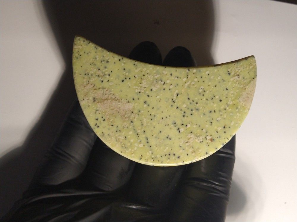 Yellow Serpentine Stone Moon