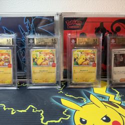 Pokemon Beckett BGS Lot Pikachu Giovanni Boss Coffee