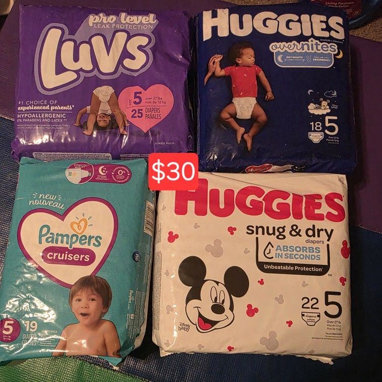 Last Of The Size 5 Diapers