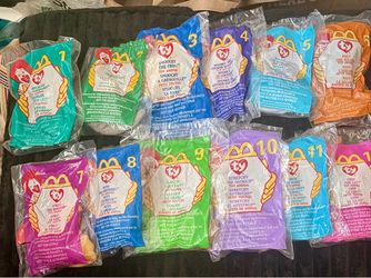 1999 McDonald’s Bean Babies Full 1999 Collection