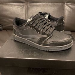 Black Phantom Jordan 1 Low Travis Scott
