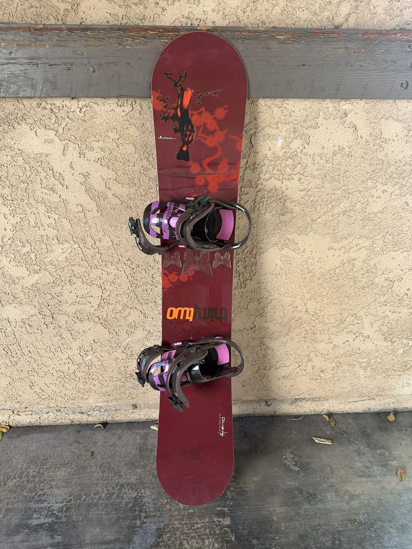 155 Rossignol Diva Snowboard With Flux Bindings