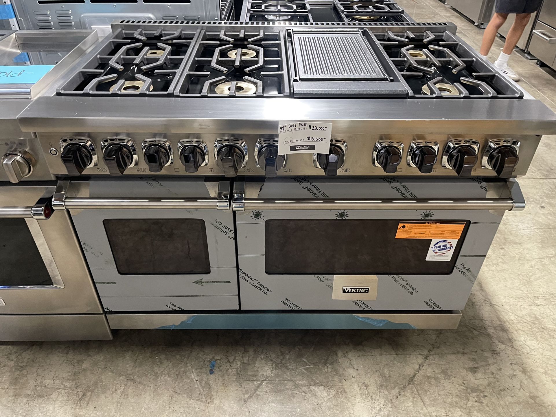 VIKING 7 SERIES DUAL FUEL RANGE 48 INCH WIDE