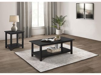 Payne Distressed Java 2-piece Coffee and End Table Set
