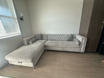Glam  transitional sectional/couch