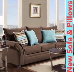 New Chocolate Sofa! Couch and Loveseat set sectional deals here