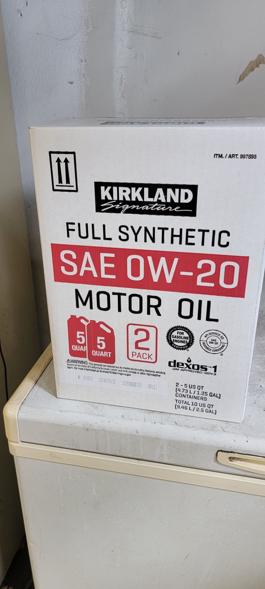 0w-20 synthetic motor oil 10 q
