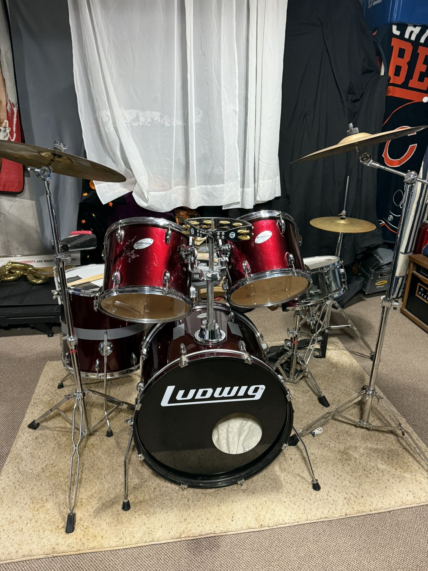5 Piece Ludwig Drum Set