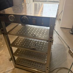 Electric Hot Box Food  Warmer .5 Tier Commercial Warming Cabinet With Warming With Water Tray, Glass Door And Adjustable Shelves Water 