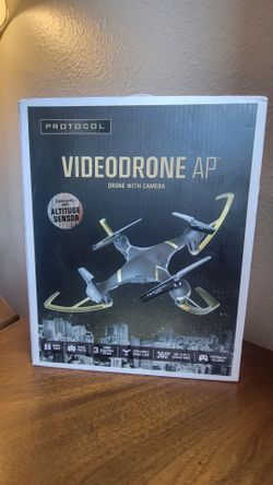Protocol VideoDrone AP Quadcopter w/ Camera & Altitude Hold, Black/Gold