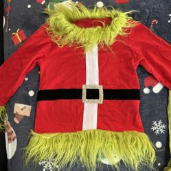 Kids Grinch Suit Size 4/5t