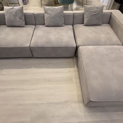 6- Piece Sectional Couch and Swivel/rocking Chair