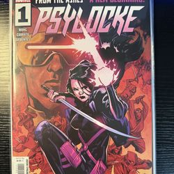 Marvel Psylocke Comic Books issues 1-10